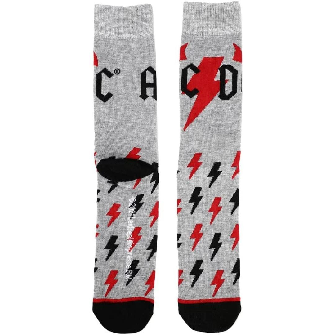 AC/DC Back in Black Album - 3-Pair Pack of Crew Socks in Gift Box ...
