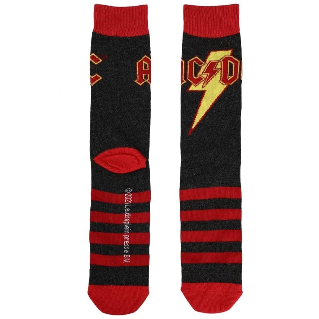 AC/DC Back in Black Album - 3-Pair Pack of Crew Socks in Gift Box ...