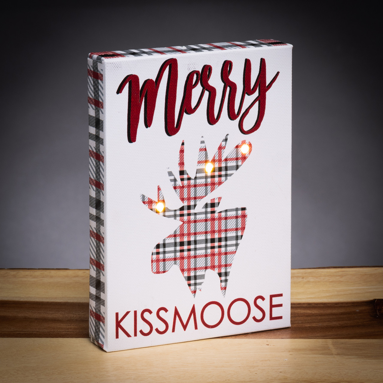 LED Light Up Christmas Canvas Block Signs (5 Assortment) RetroFestive.ca