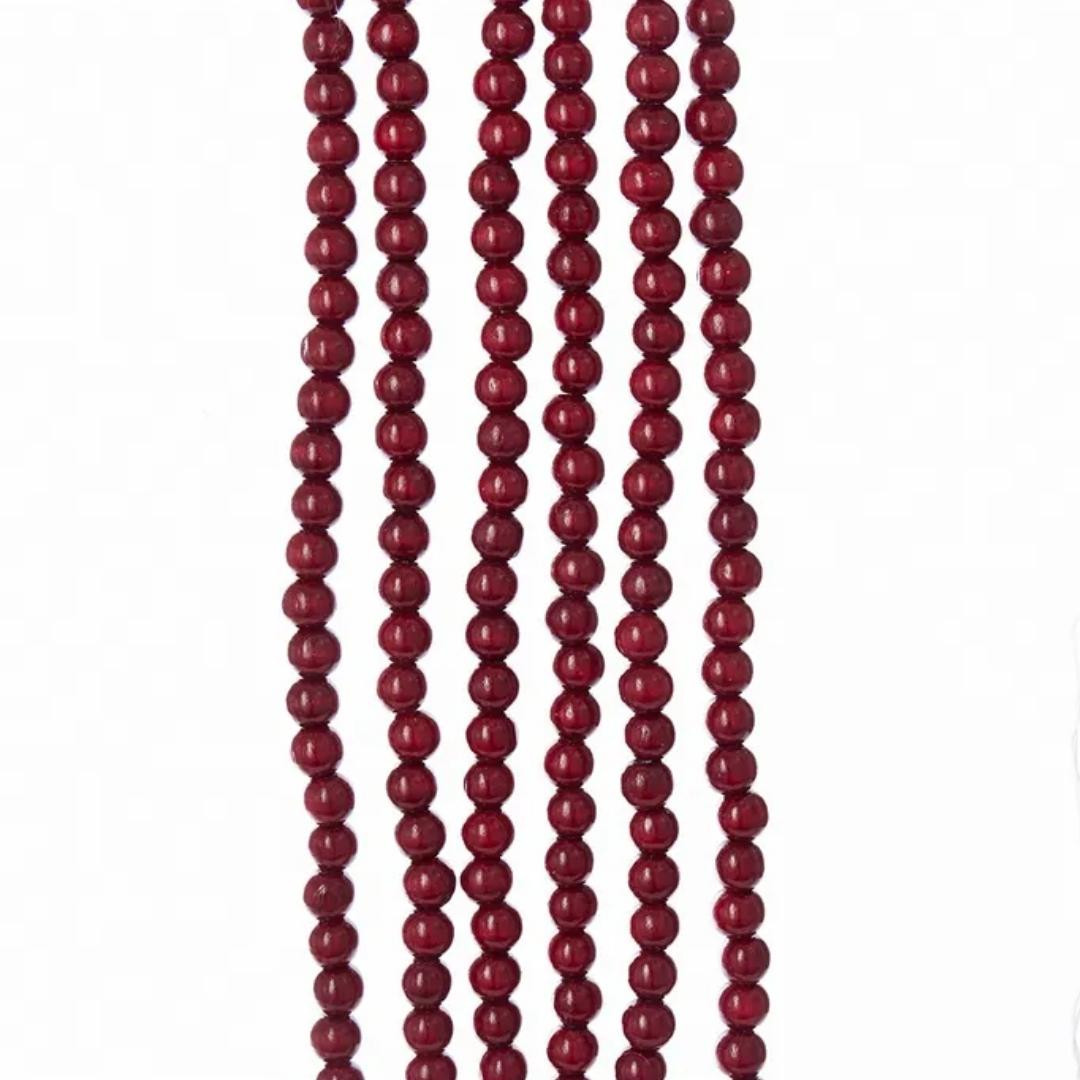 Wooden "Cranberry" Bead Garland RetroFestive.ca