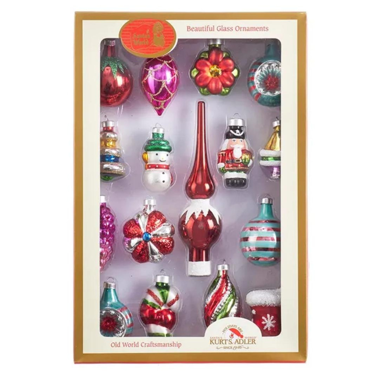 The Early Years Collection: Miniature 12-Piece Glass Ornament Set 