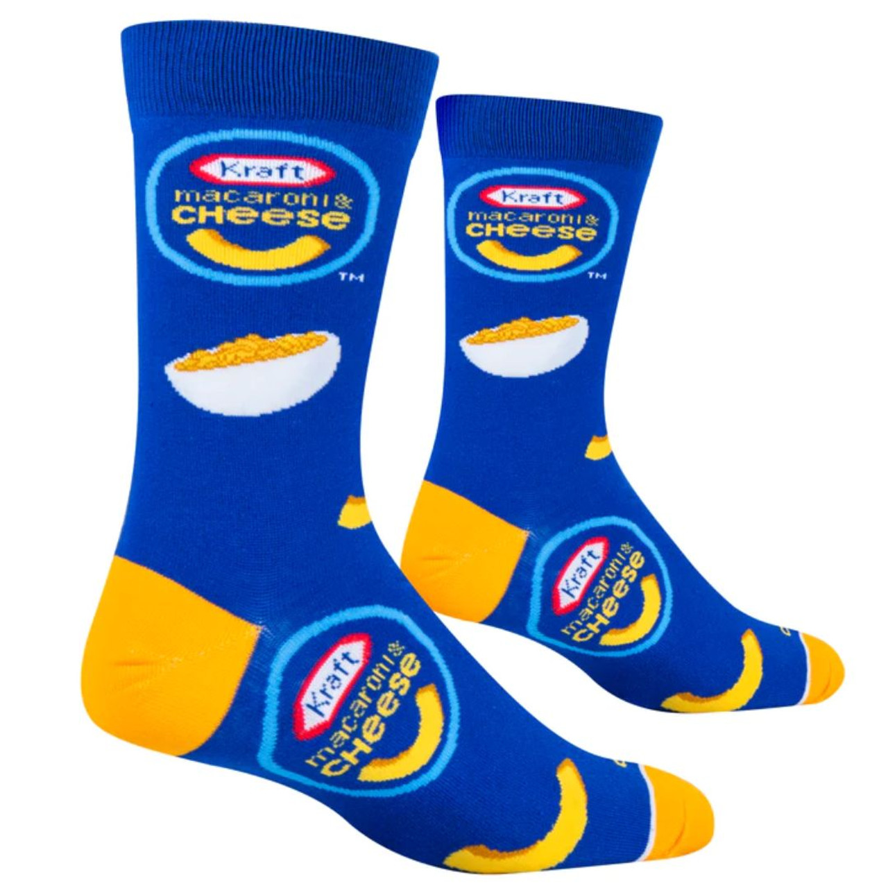 Kraft Dinner Mac & Cheese Socks by Cool Socks - RetroFestive.ca