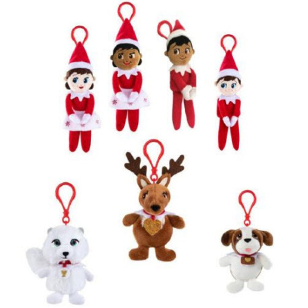 Elf on the Shelf Plushee Pals Clip-On - Scout Girl Dark Tone ...