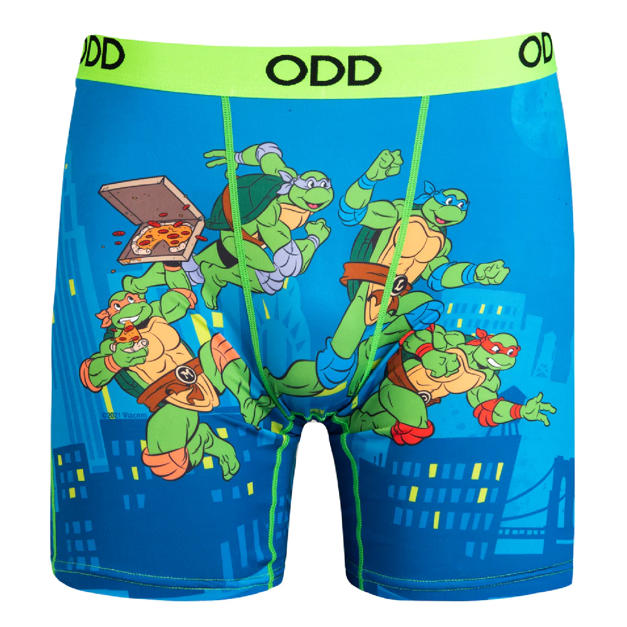 Regular Fit Pajama T-shirt and Shorts - Green/Ninja Turtles - Men