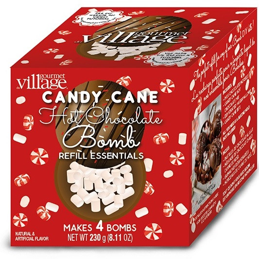 Candy Cane Hot Chocolate Bombs DIY Kit Canada RetroFestive.ca