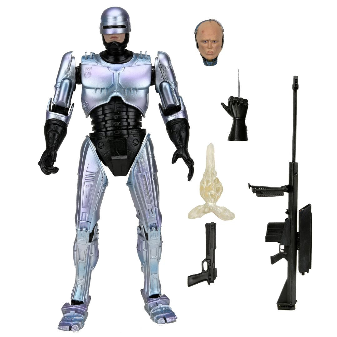 NECA 1/4 ビッグサイズ　ロボコップ　　大型フィギュア NECA Robocop Battle Damaged Robocop W/Chair Ultimate 7IN AF
