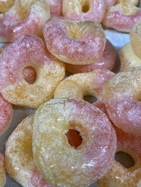 Sour Peach Rings Freeze Dried Candy RetroFestive.ca