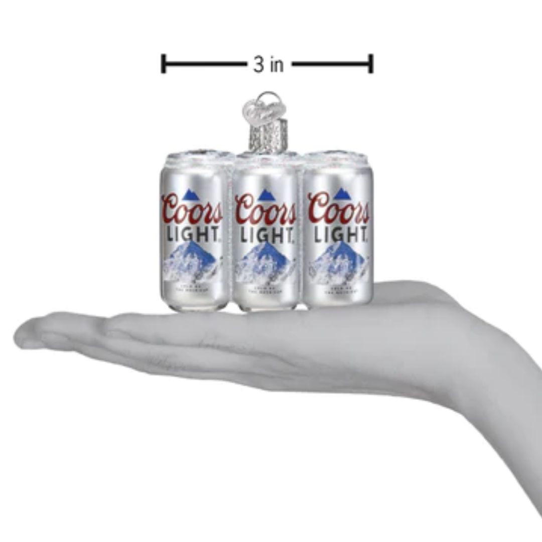 Coors Light Six Pack Glass Ornament by Old World Christmas