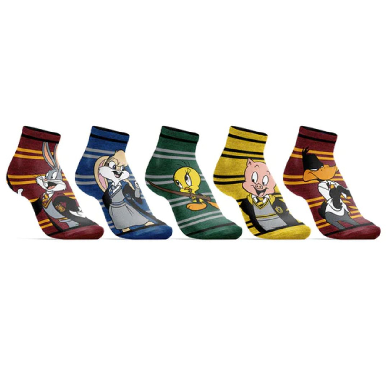 Harry Potter X Looney Tunes Mashup 5-Pair Pack of Ankle