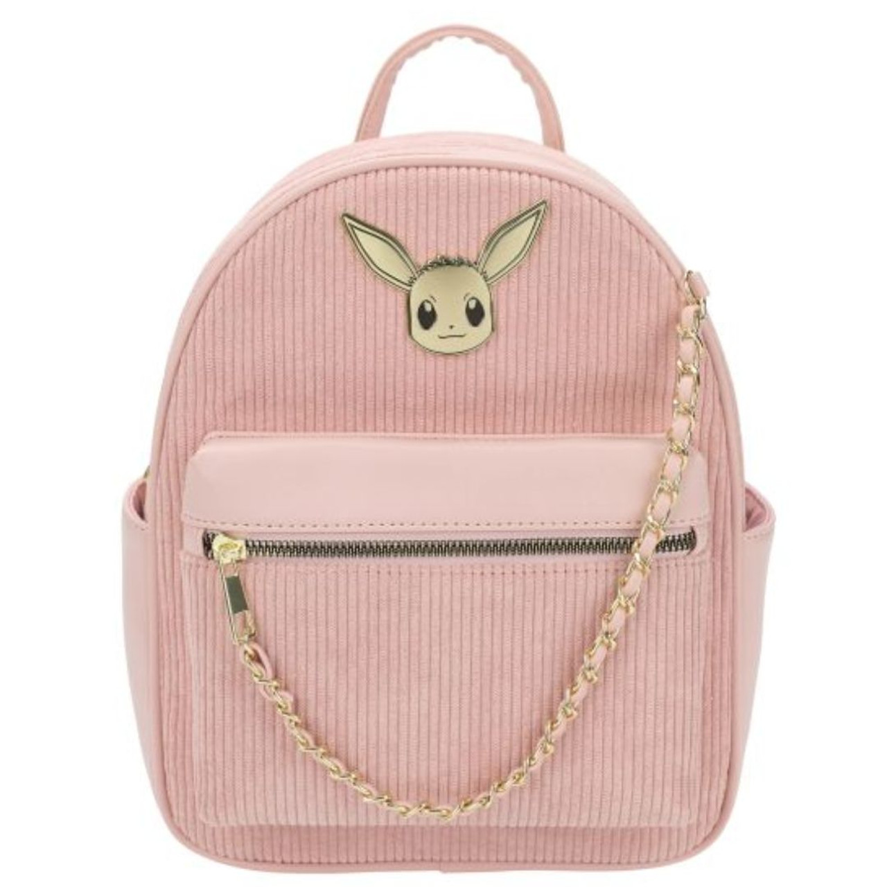 Pokemon Eevee Mini Backpack Pink Corduroy 