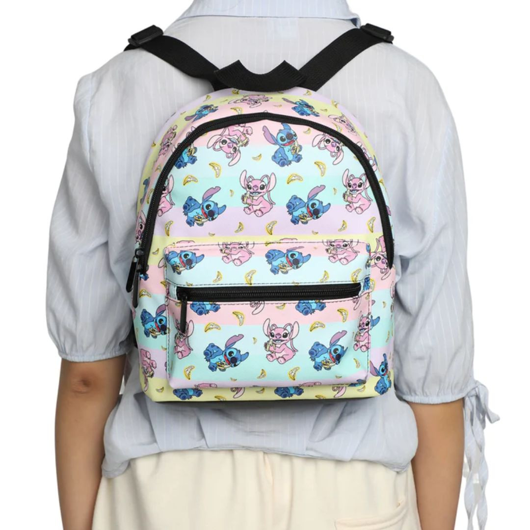 Disney Stitch and Angel Bananas Mini Backpack RetroFestive.ca
