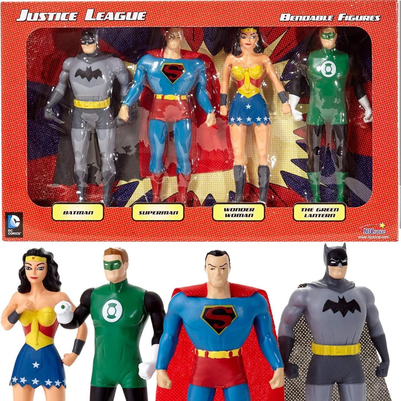 DC Comics Justice League Bendable Figures 4-Pack - RetroFestive.ca