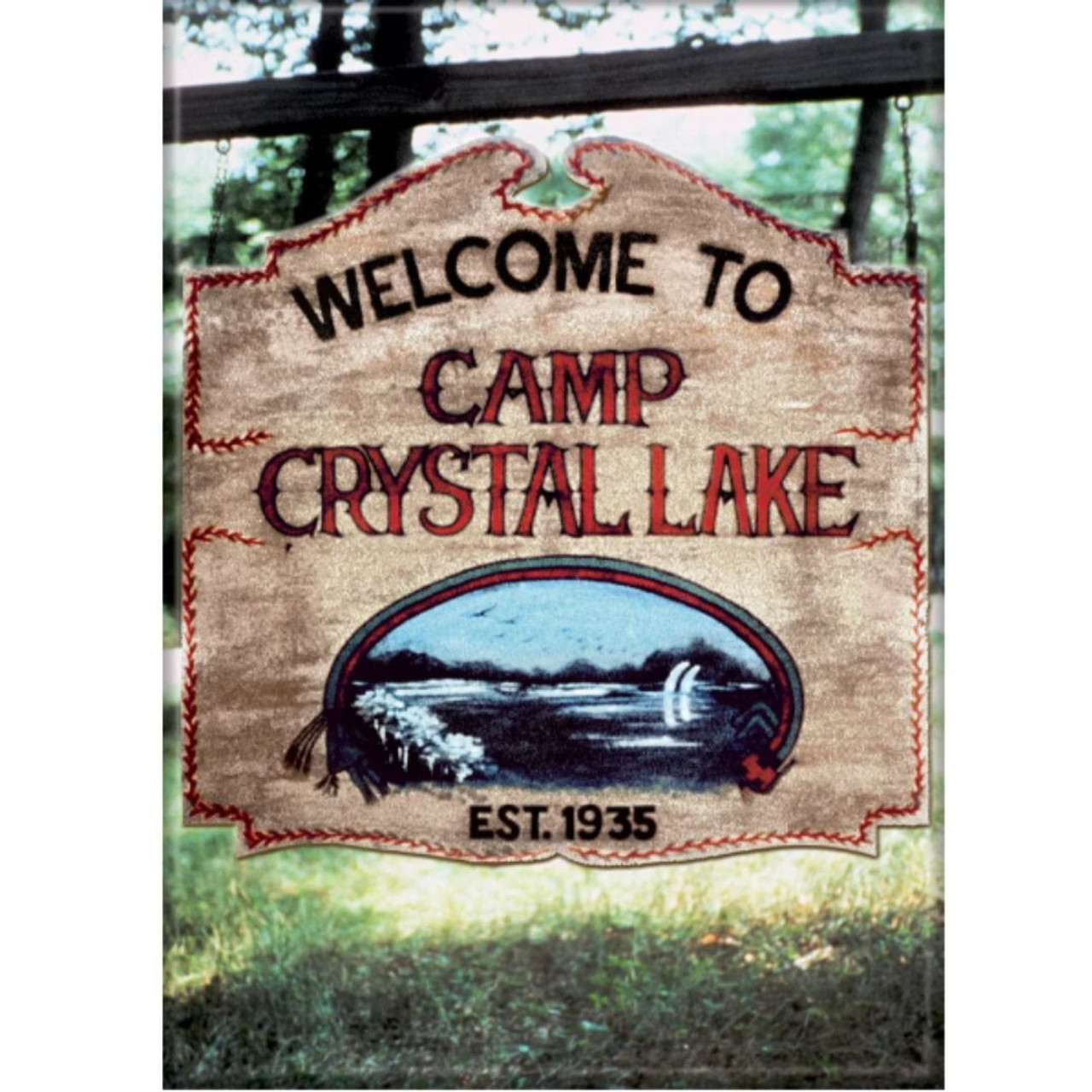 Friday The 13th Welcome to Camp Flat Magnet