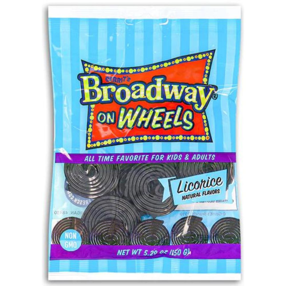 Gerrit's Broadway On Wheels Black Licorice Rolls RetroFestive.ca