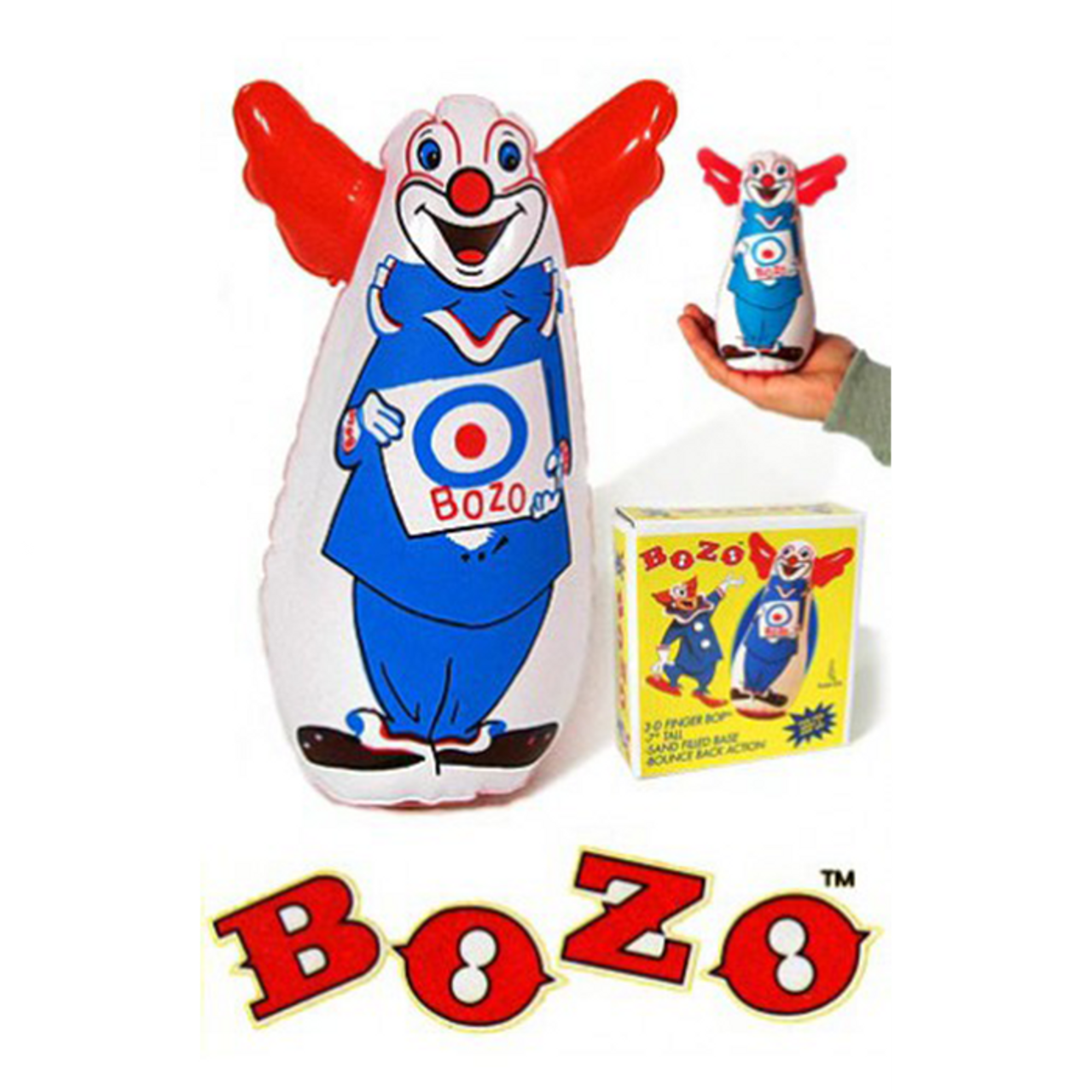 Desktop Bozo 3D Finger Bop Bag