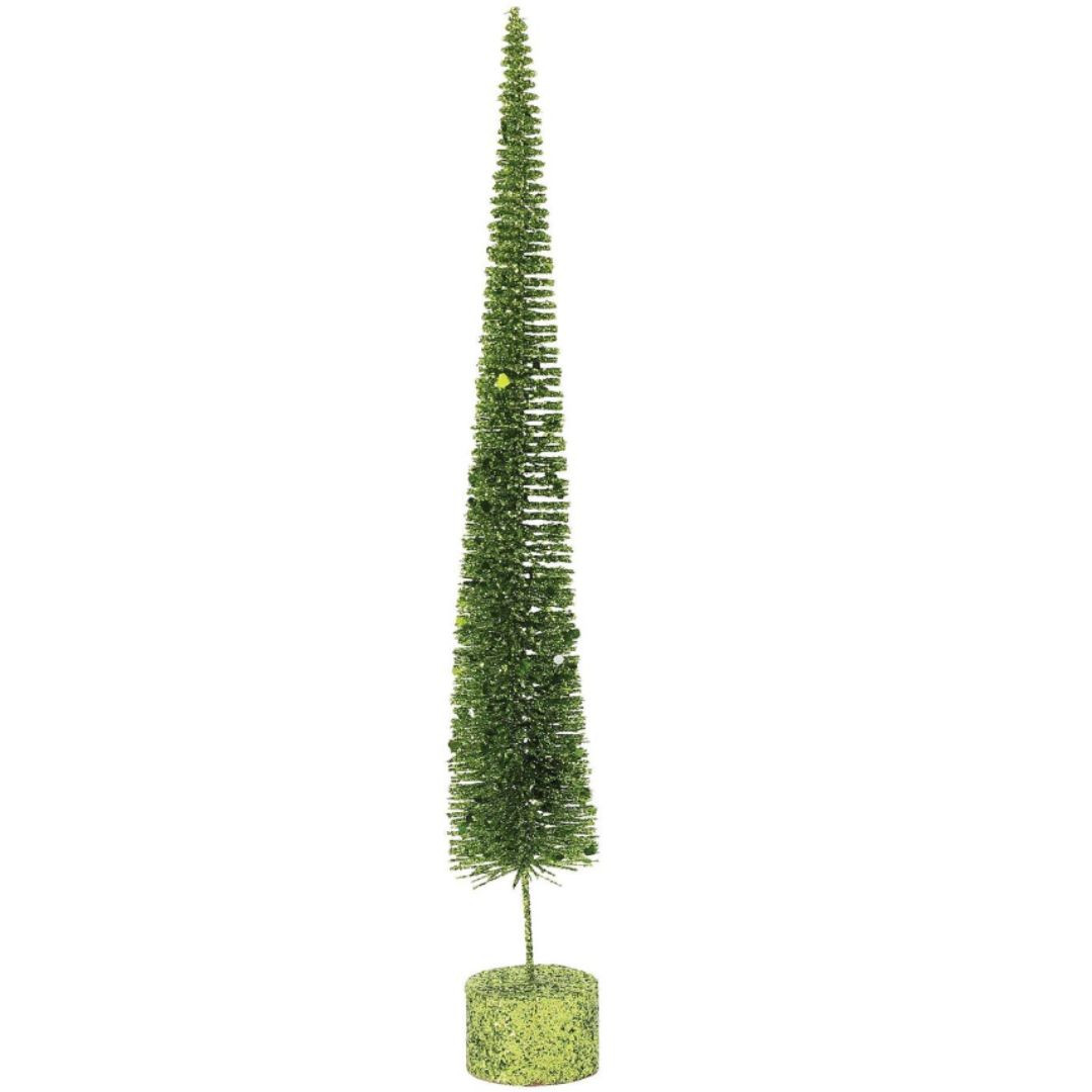14-Inch Grinchy Green Glitter Spike Tree - Medium - RetroFestive.ca
