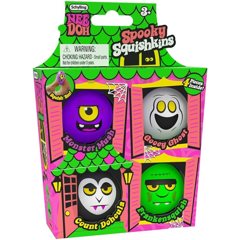 NeeDohween Squishkins Haunted House Set of 4 - RetroFestive.ca
