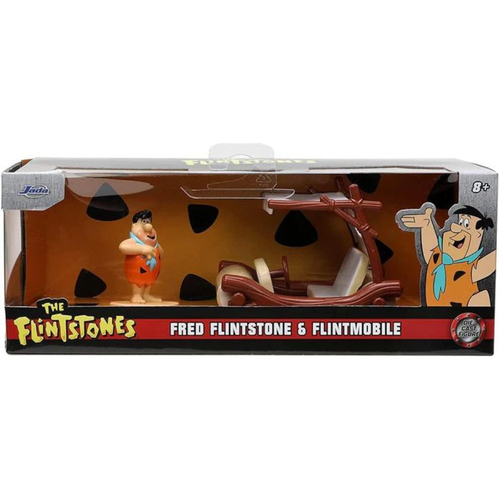 Diecast Flintmobile with Fred Flintstone Figure (1:32 Scale