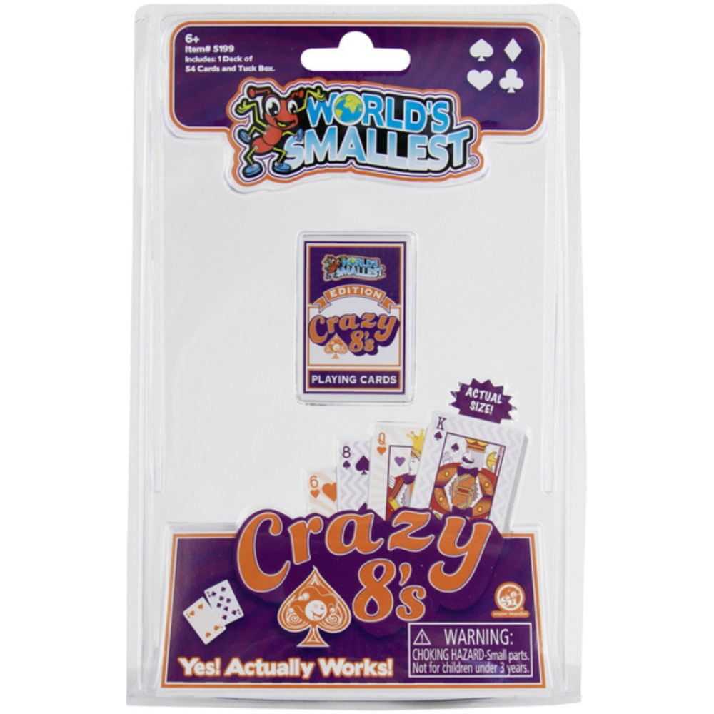 World's Smallest - Classic Card Games: Crazy 8's - RetroFestive.ca