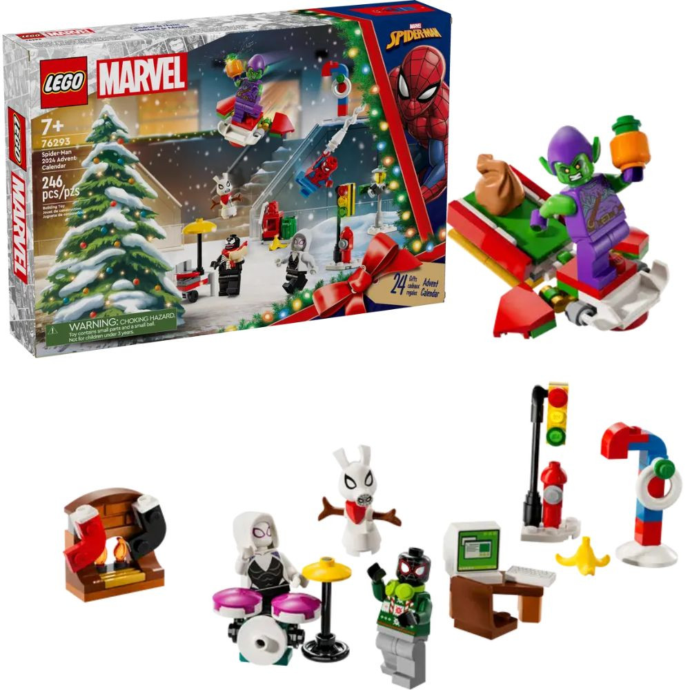 LEGO Marvel: Spider Man Advent Calendar 2024 RetroFestive ca