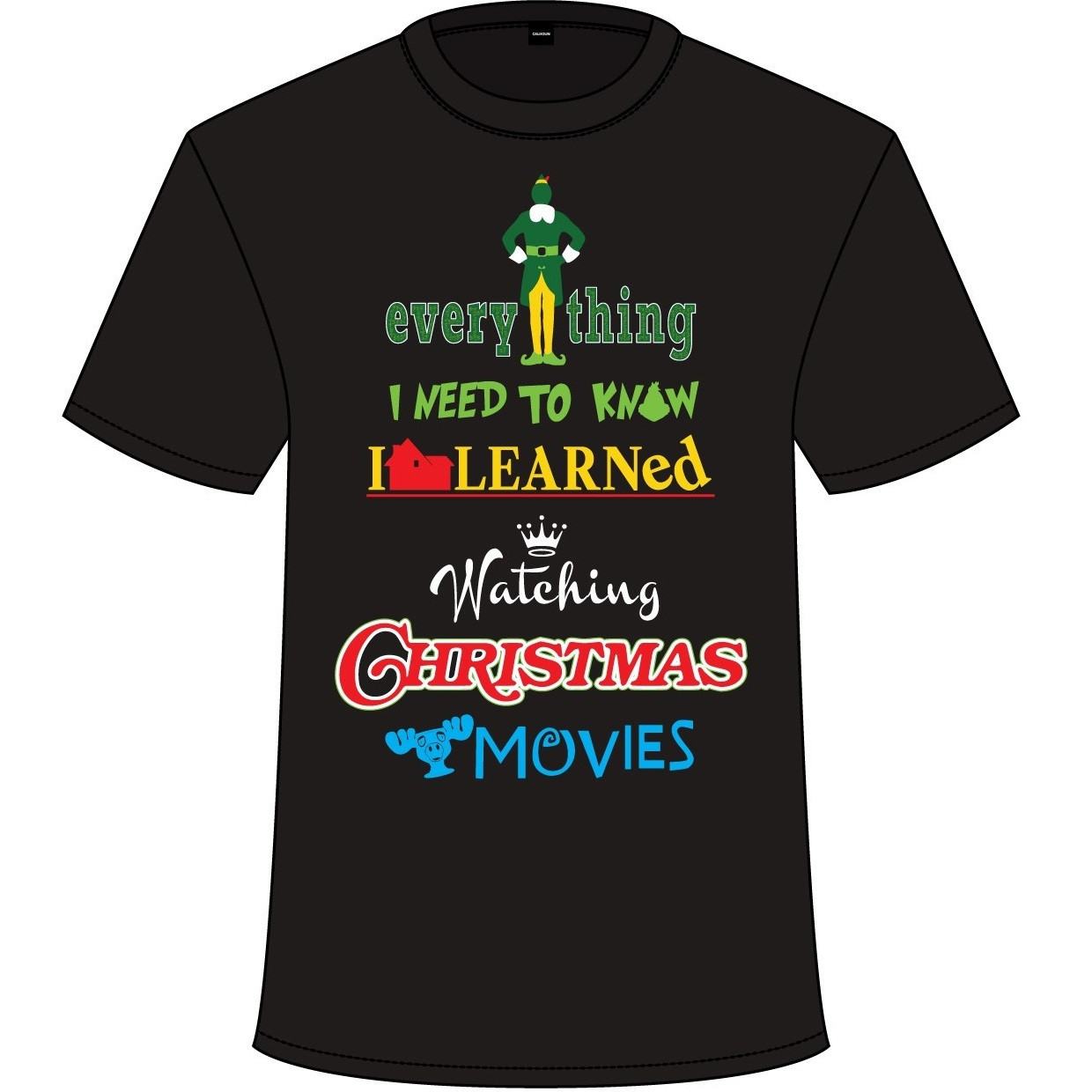 Watching Christmas Movies T-Shirt - Main Image