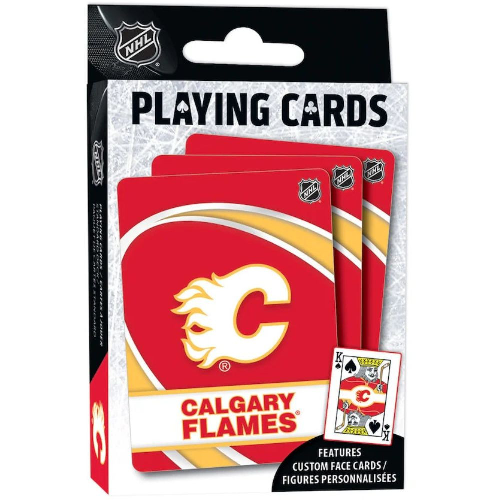 NHL Playing Cards - Calgary Flames - RetroFestive.ca