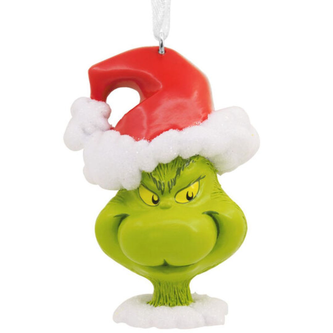 Grinch in Santa Hat Ornament by Hallmark - Main Image