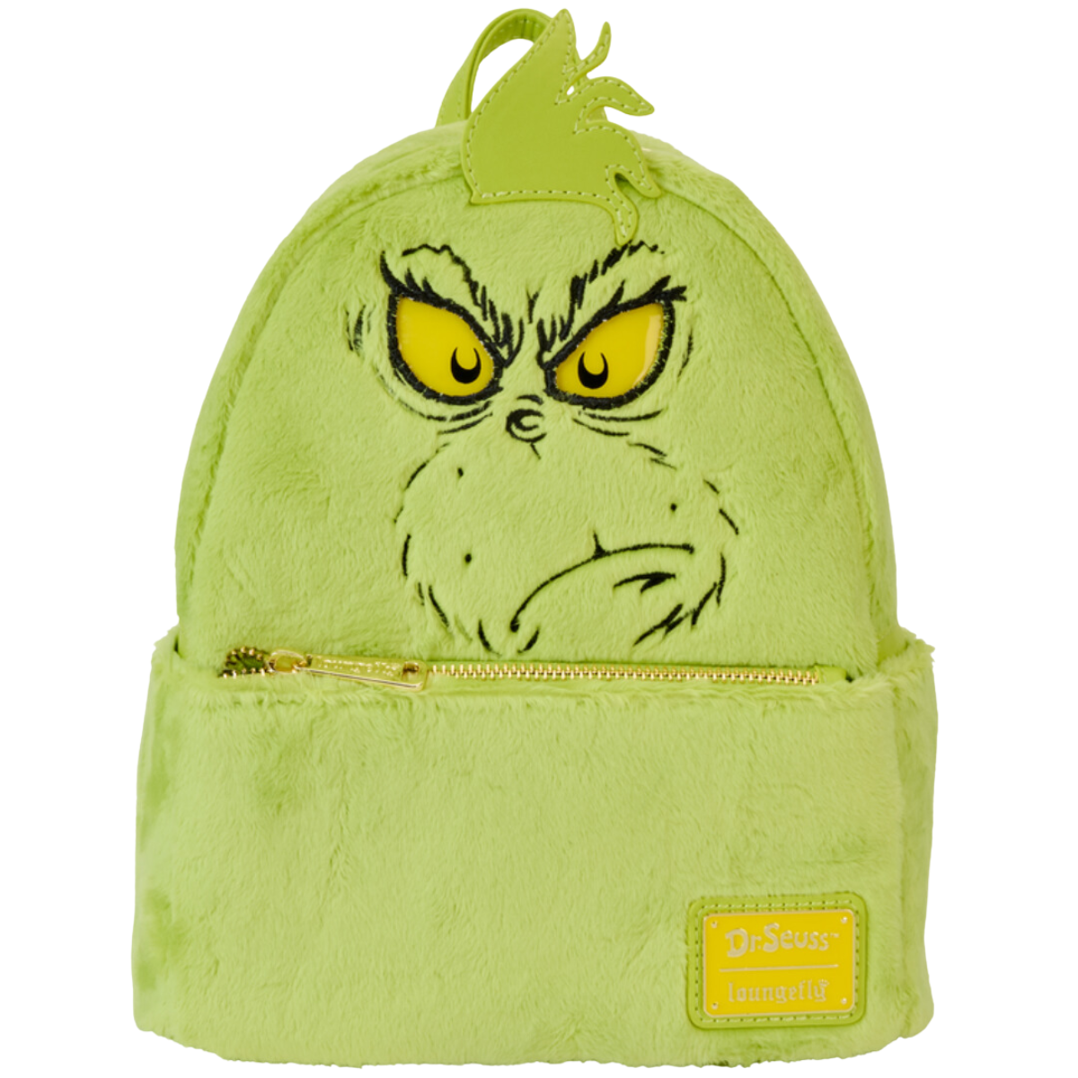The Grinch Plush Cosplay Light Up Mini Backpack by Loungefly
