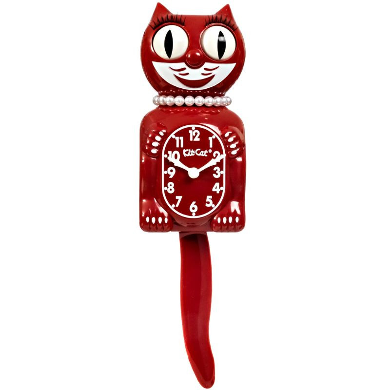 Space Cherry Red Limited Edition Original Kit-Cat Clock Canada