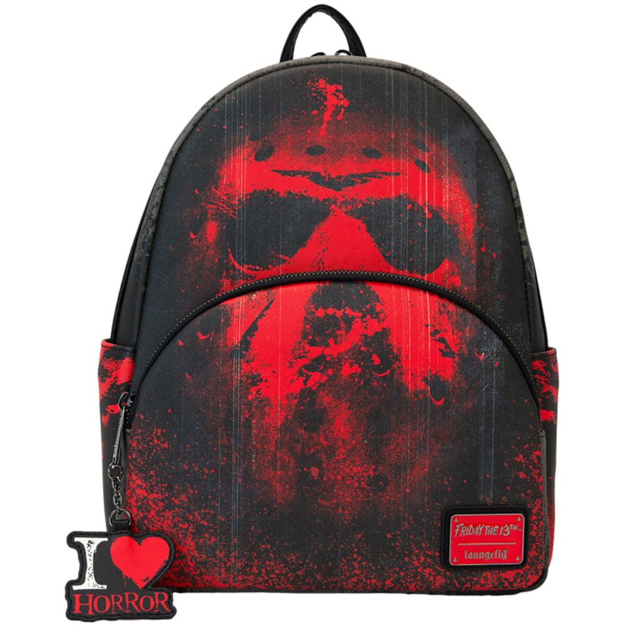 ☆Loungefly☆I Heart Horror Friday The 13th Mini Backpack I Heart Horror Friday The 13th Mini Backpack by Loungefly