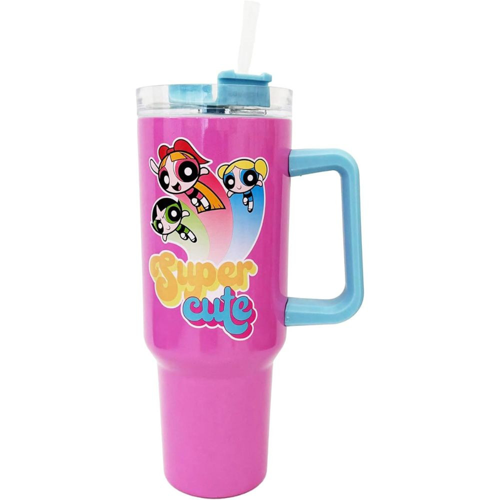 Powerpuff Girls 40-Ounce Stainless Steel Travel Mug - RetroFestive.ca