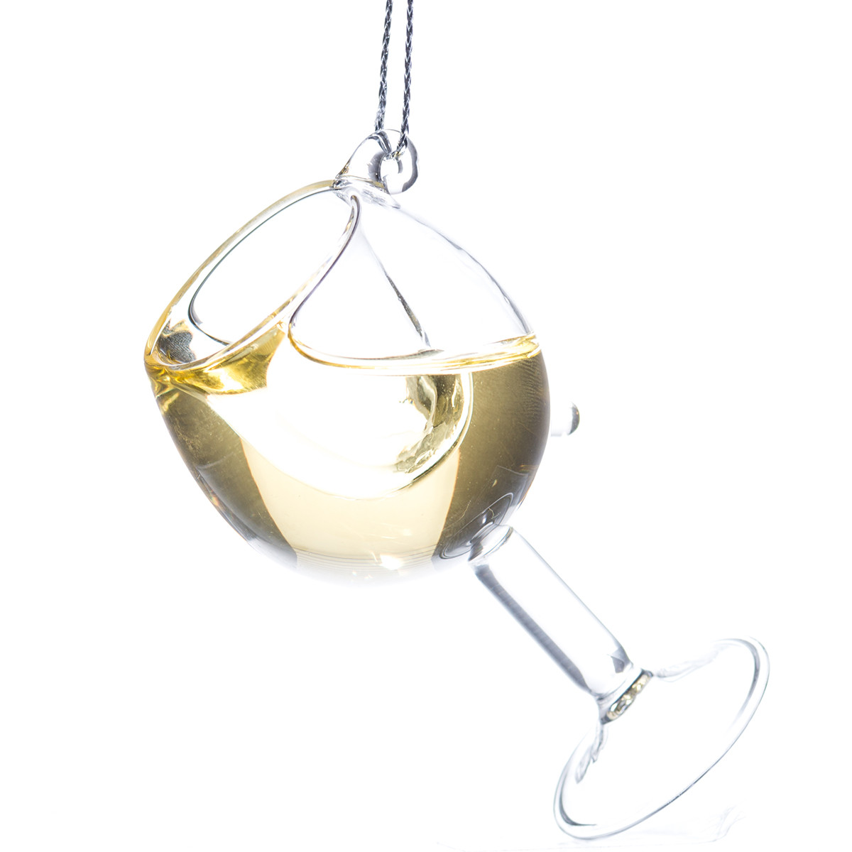 Wine Glass Ornaments with Real Liquid RetroFestive.ca