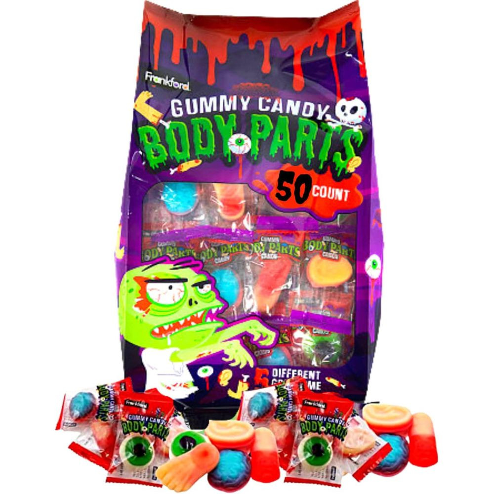 Frankford Body Parts Gummy Candy 50 Count - RetroFestive.ca