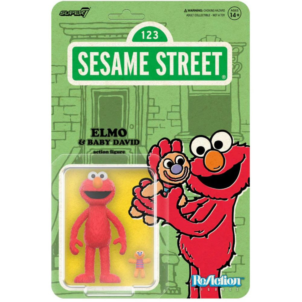 Sesame Street ReAction Figure: Elmo & Baby David - RetroFestive.ca