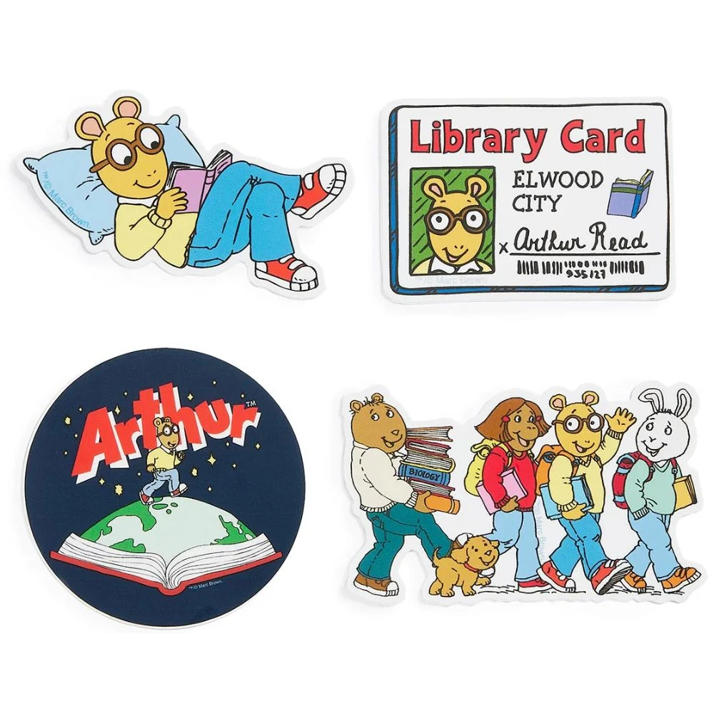 Arthur Stickers - Set of 4 - RetroFestive.ca