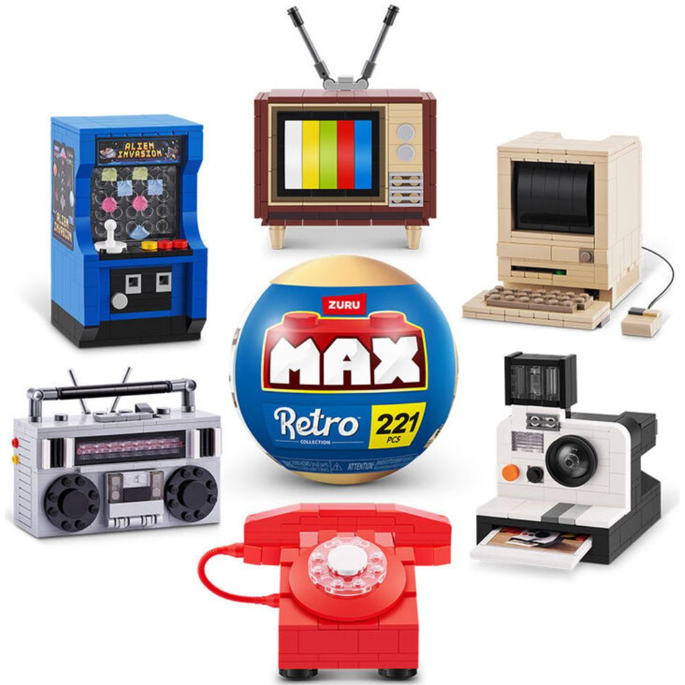 Max Excellent Collection 3点セット Max Bricks Premium Building Set - Retro Collection by Zuru