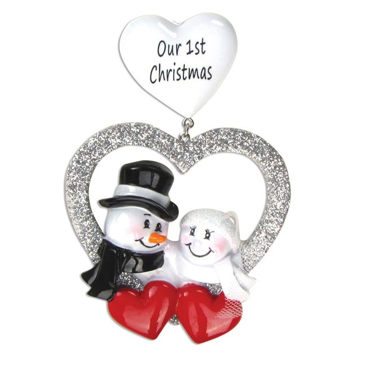 custom first married christmas ornament