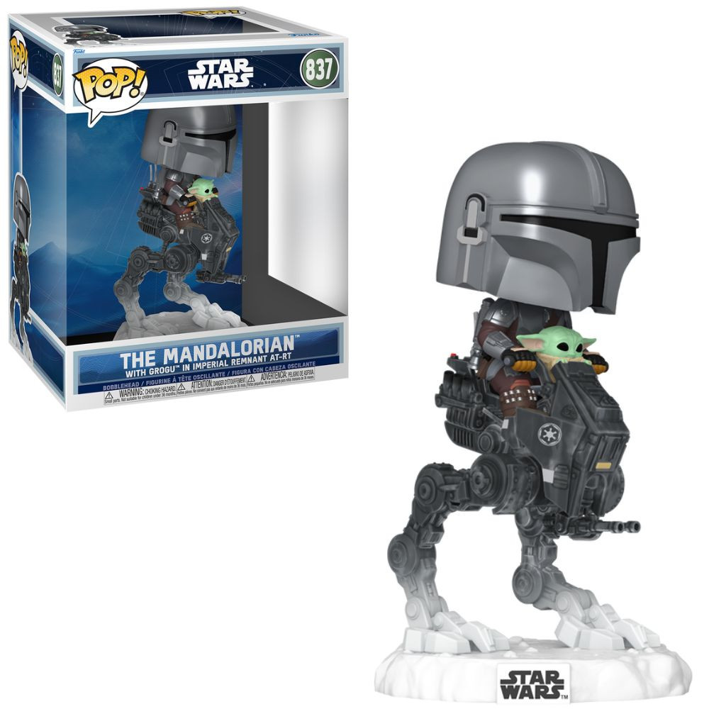 Pop! Star Wars: The Mandalorian with Grogu in Imperial Remnant AT