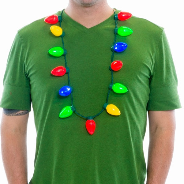 Big Retro Bulb Led Christmas Necklace Retrofestive Ca