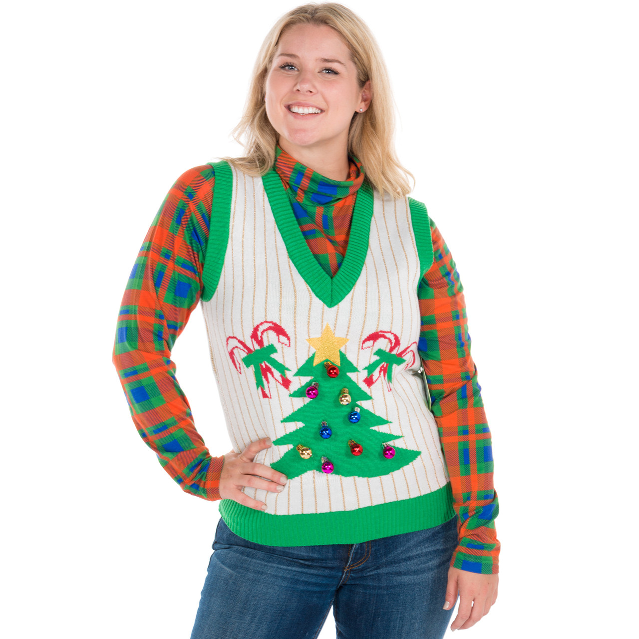 Tacky Christmas Sweater and Vest for 