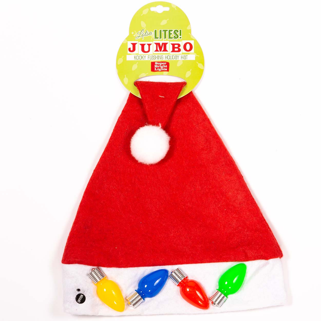 Lotsa Lites Jumbo Light Up Santa Hat 