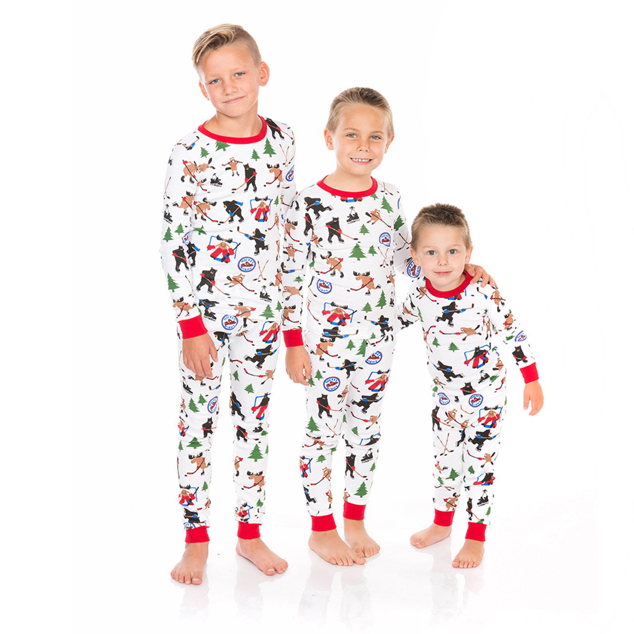 Woodland Winter Appliqué Kids 2-Piece Pajama Set 