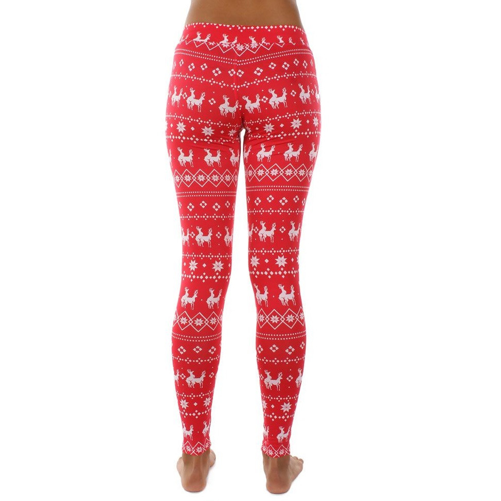 Humping Reindeer Leggings (Red/White 