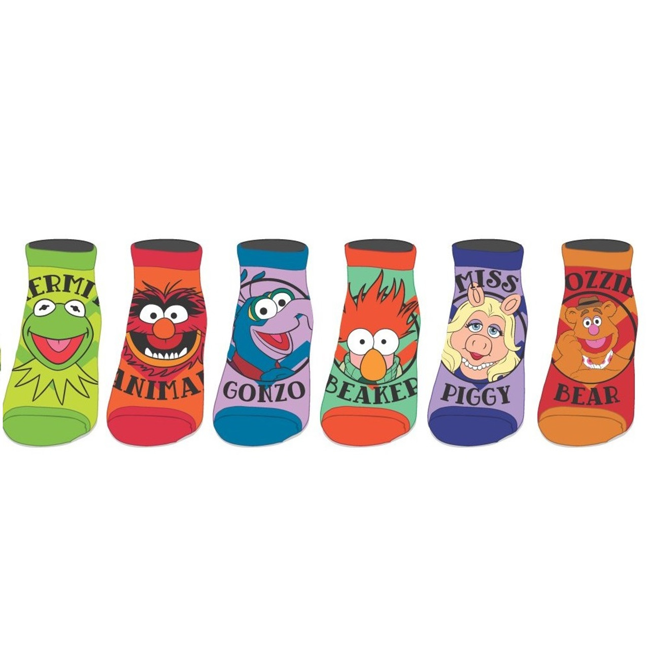 The Muppets 6-Pair Pack of Ankle Socks