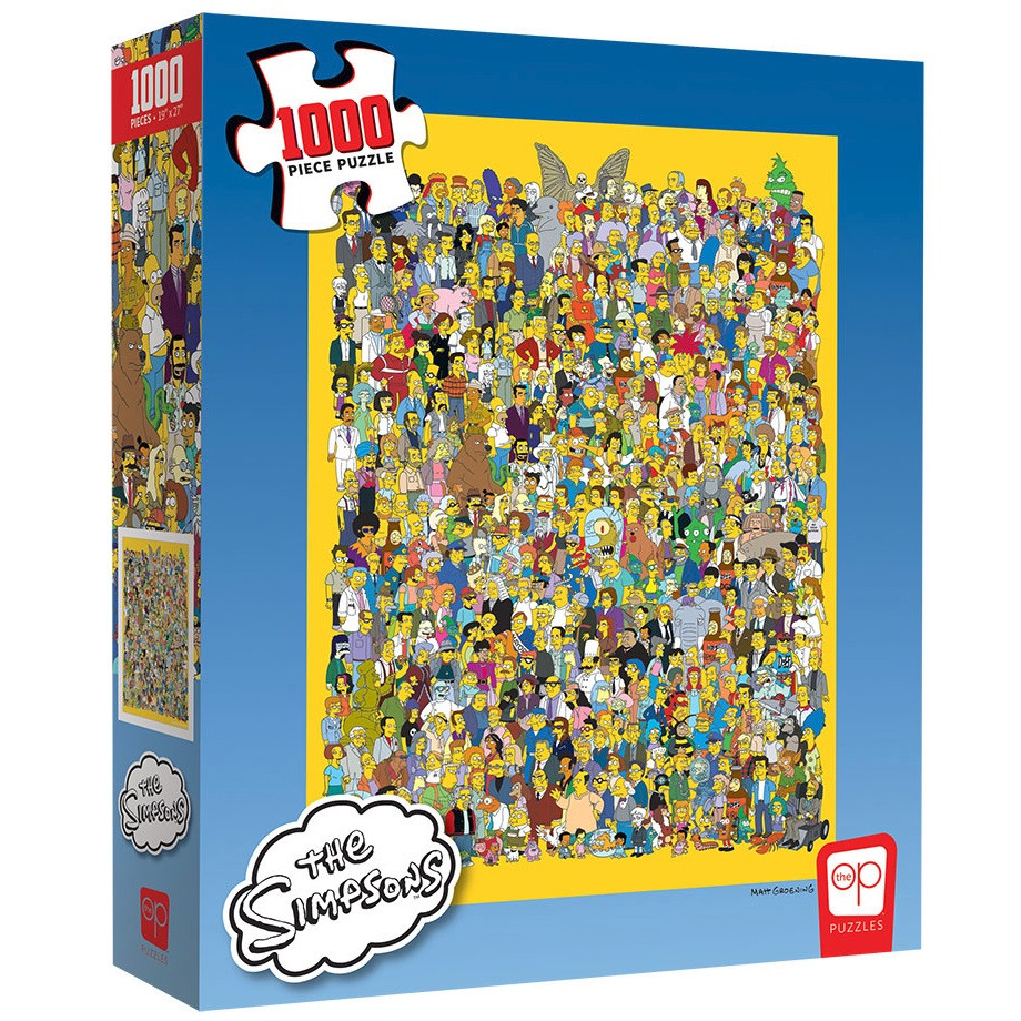 The Simpsons Cast of Thousands 1000 Piece Puzzle | RetroFestive.ca