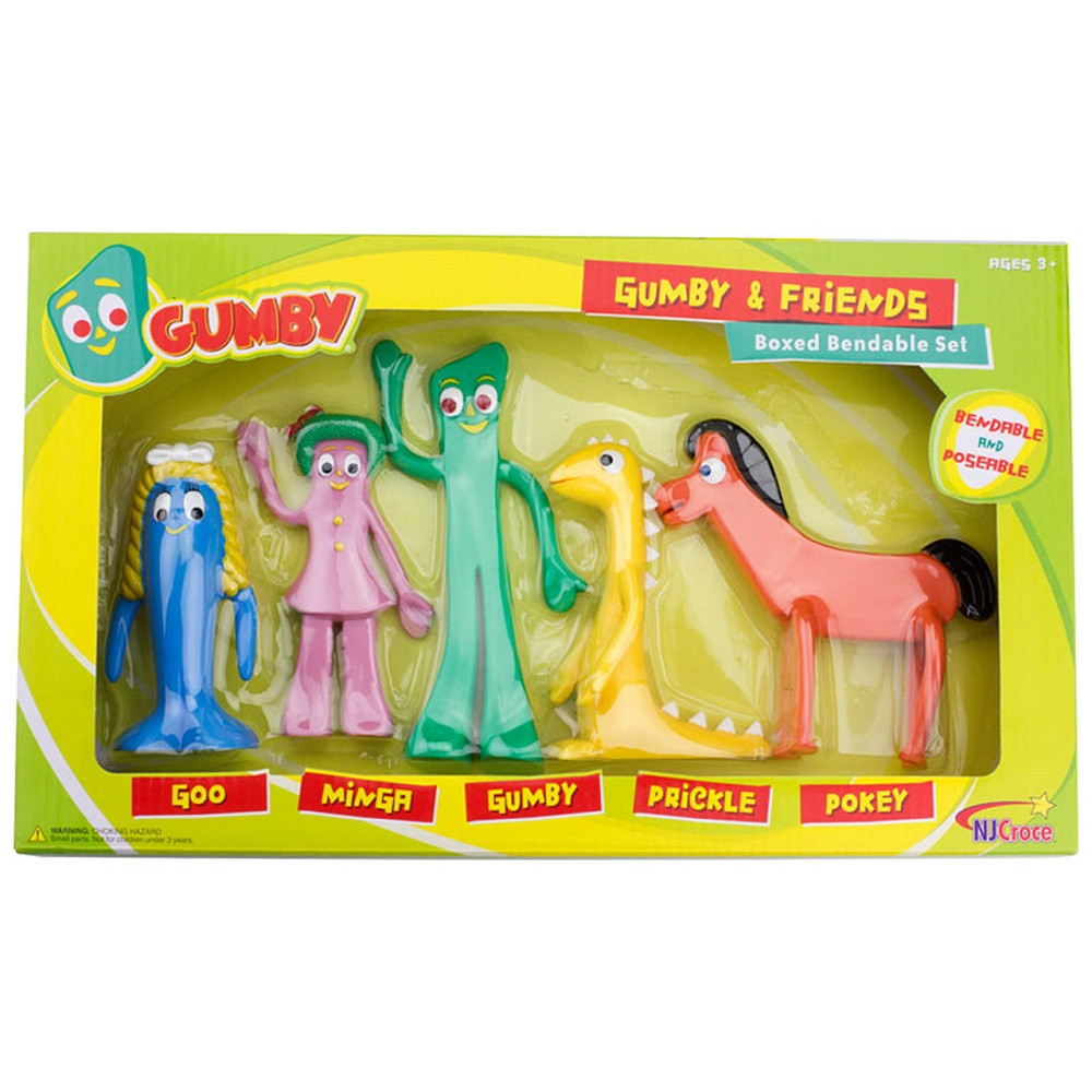 Retro Gumby Bendable Figures Boxed Set - RetroFestive.ca