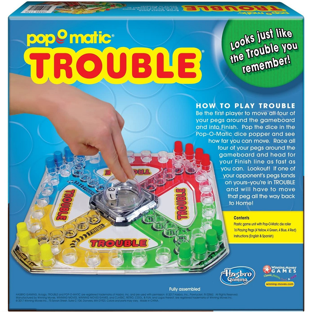 Classic Trouble Board Game in Retro Box RetroFestive.ca