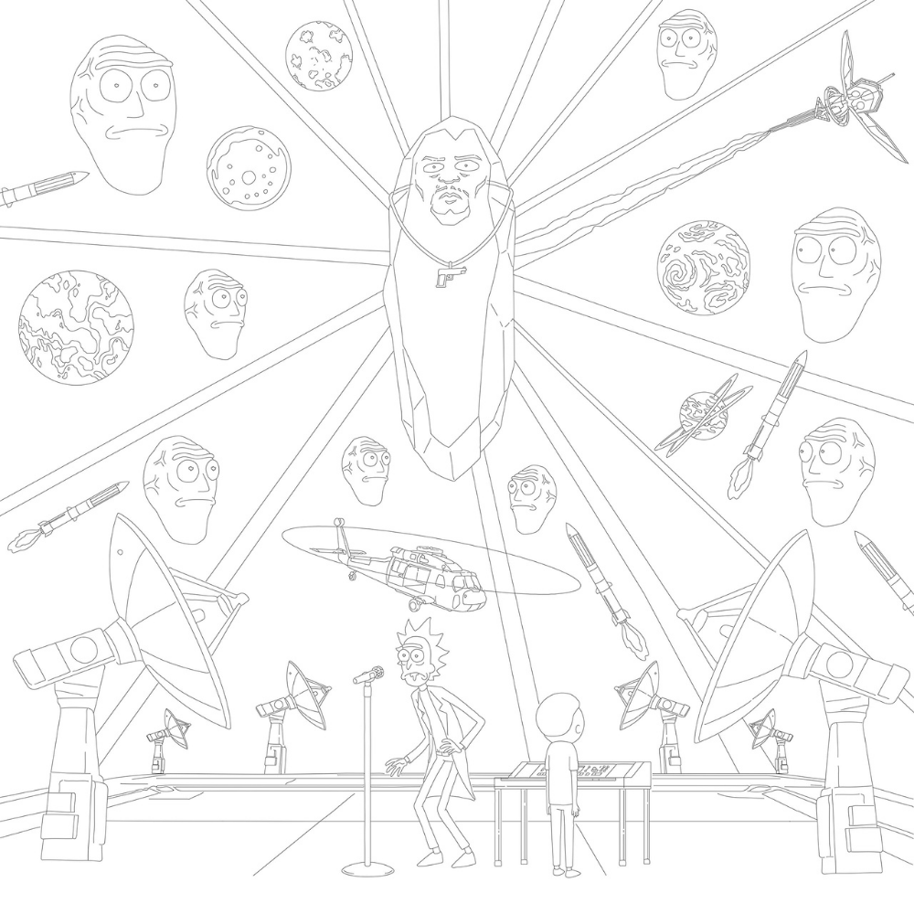 Rick and Morty Official Adult Colouring Book - RetroFestive.ca
