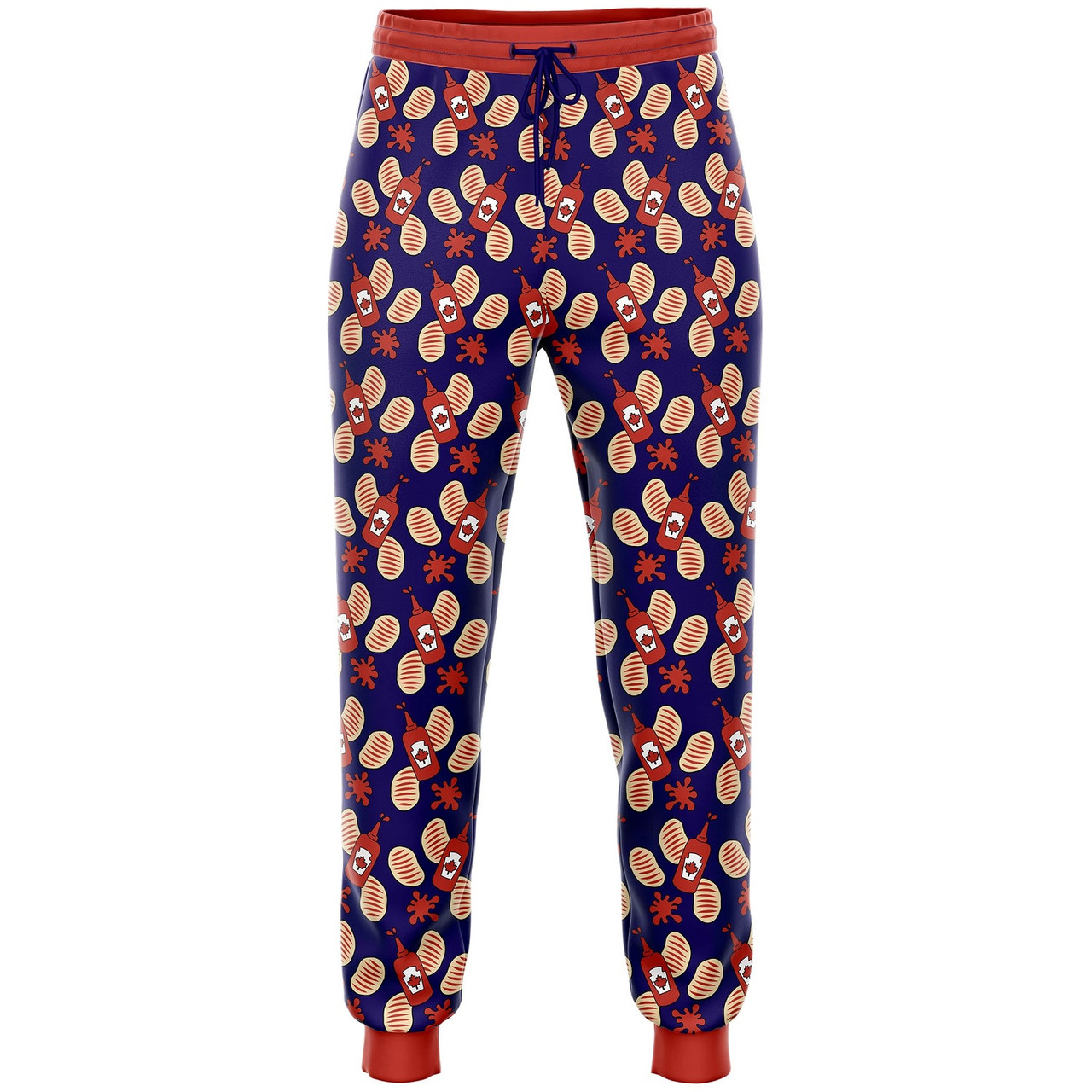 Canadian Ketchup Chips Pajama Pants RetroFestive.ca
