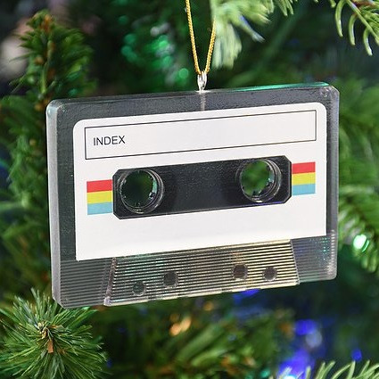 Retro Cassette Mix Tape Christmas Ornament RetroFestive.ca
